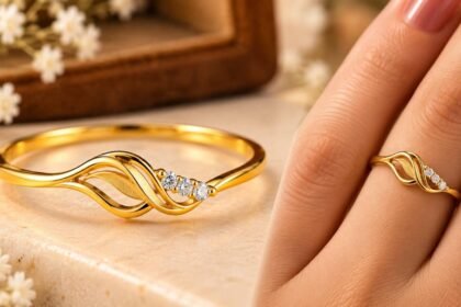 1 Gram Gold Ring Design Lightweight Daily Wear