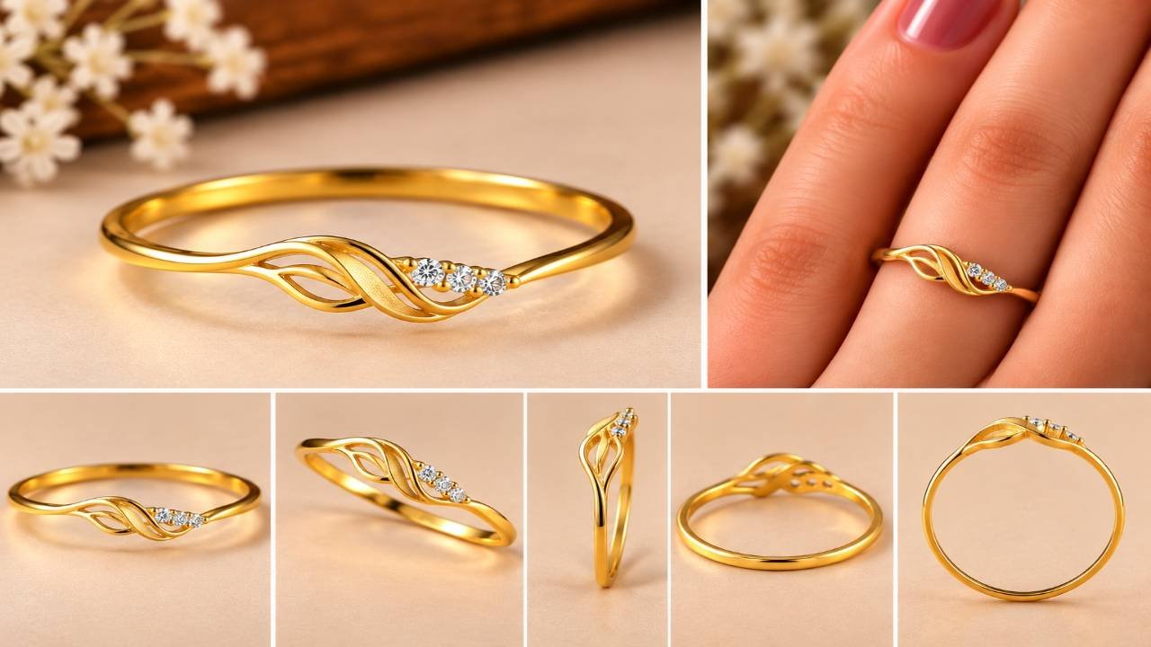 Latest 1 Gram Gold Ring Designs For Women Daily Wear