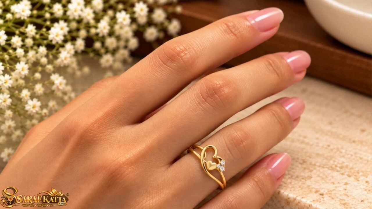 engagement gold ring for women